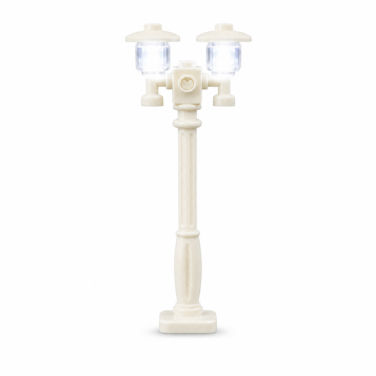 Double LED lamp post for LEGO