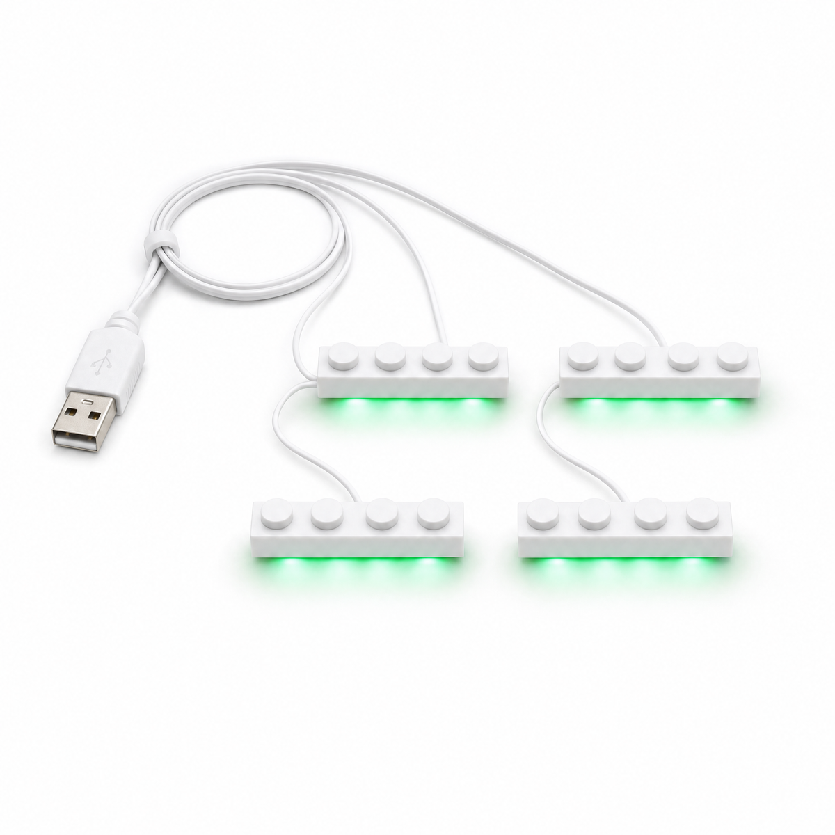 Green 4 in 1 USB LED Light Kit