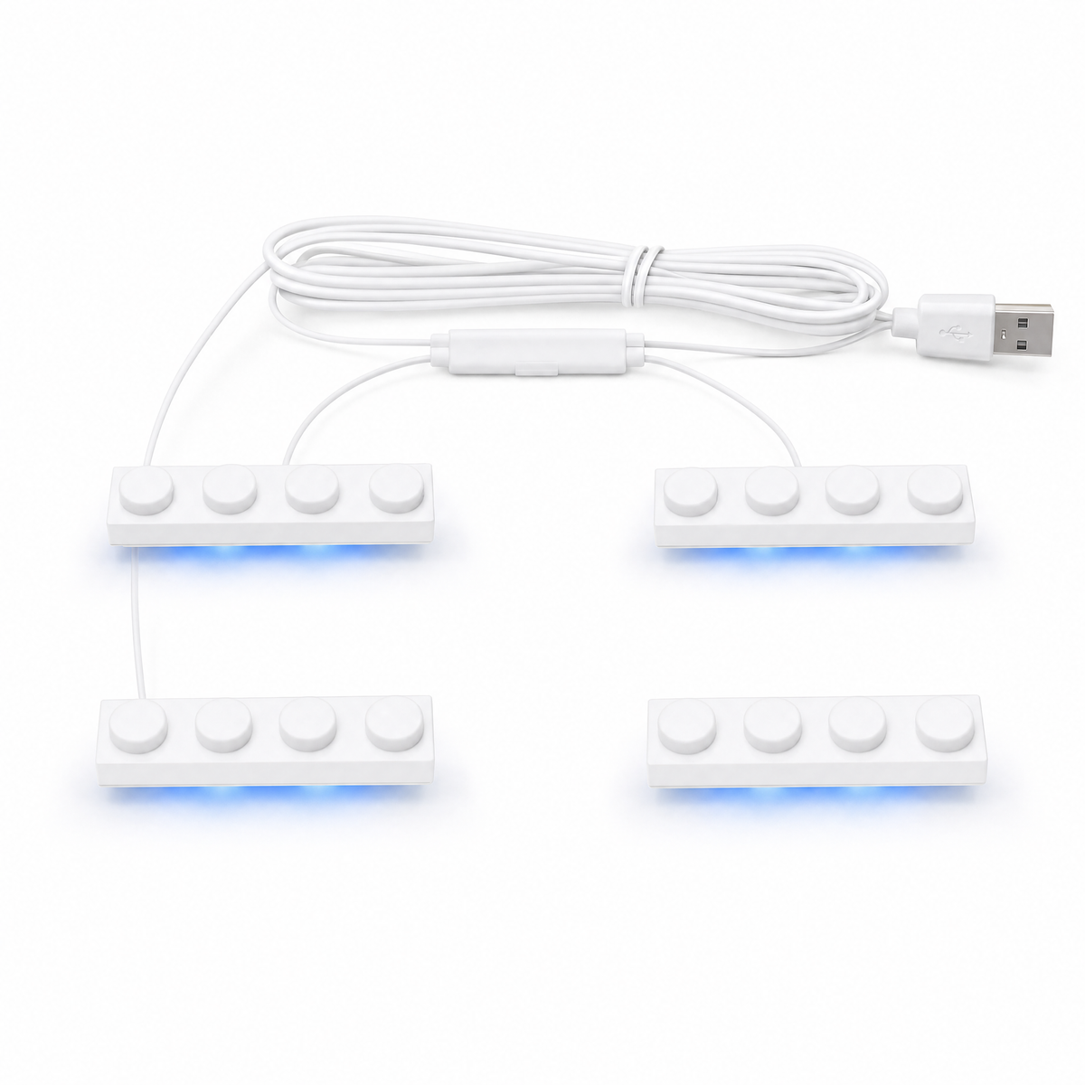 Blue 4 in 1 USB LED Light Kit