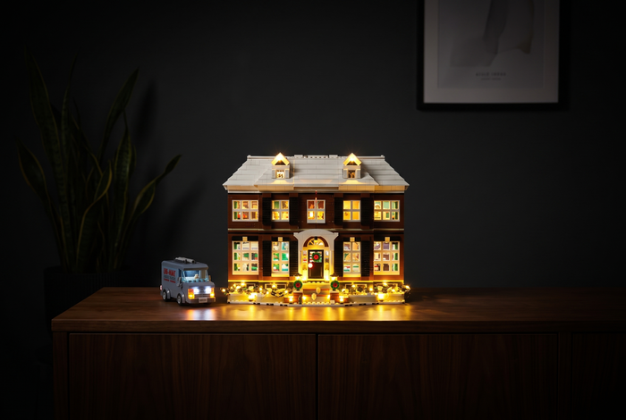LEGO® Ideas set lit with a Game of Bricks LED light kit