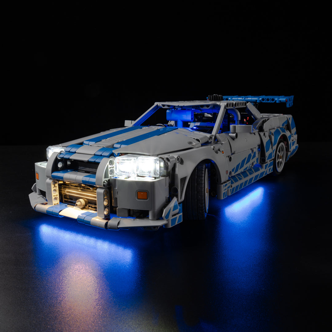 LEGO Fast Furious Nissan Skyline GT-R (R34) Car 42210 Light Kit