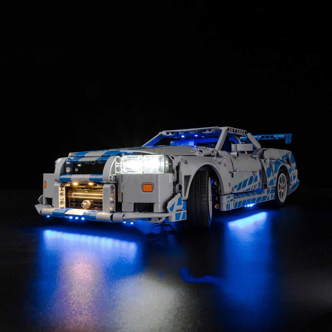LEGO 2 Fast 2 Furious Nissan Skyline GT-R (R34) Car 42210 Light Kit