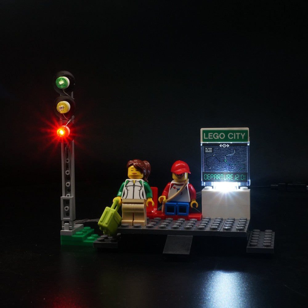 Lego city store train lights