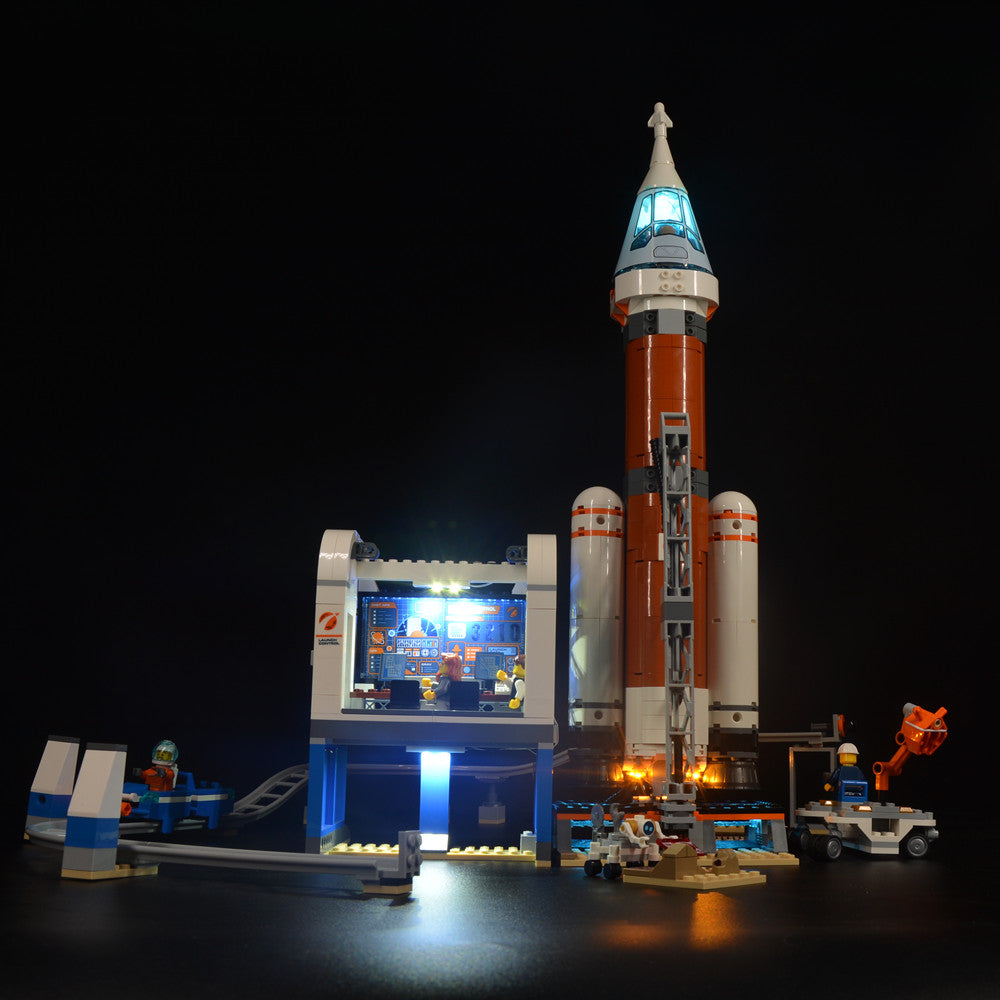 LEGO City Space Deep Space Rocket Launch Control 60228 with Toy Monorail 