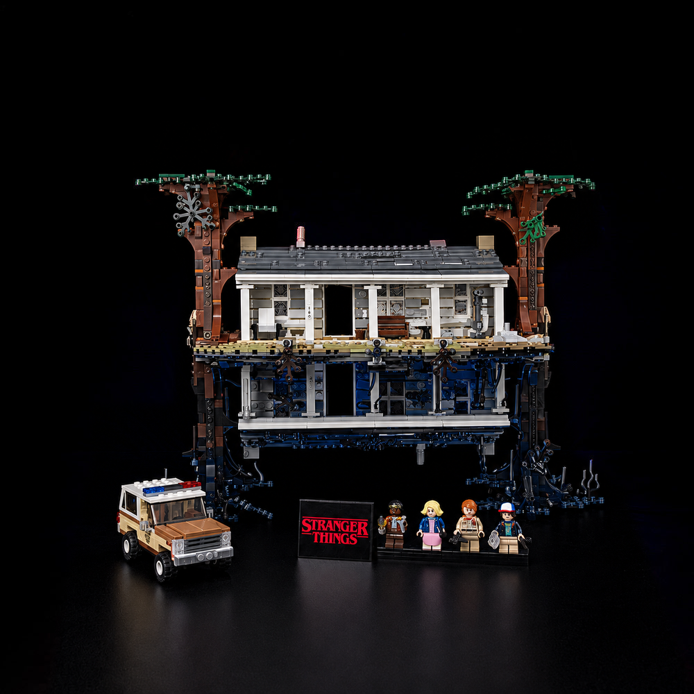 LEGO® Stranger Things The Upside Down 75810 with Game of Bricks Lights switched off, matching the main product photograph.