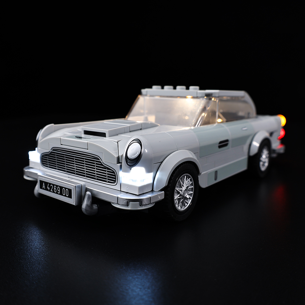Light Kit for LEGO® 007 Aston Martin DB5 76911 - front quarter view