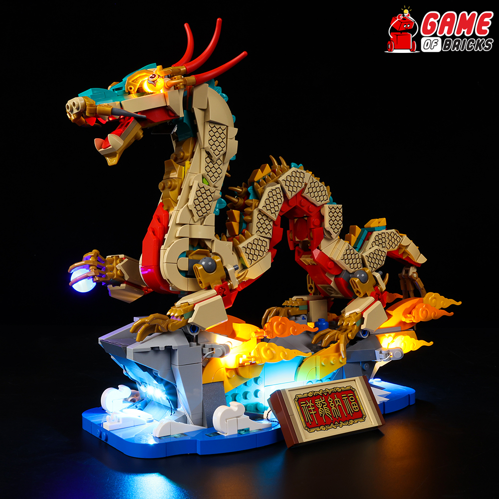LEGO light kit for Auspicious Dragon 80112 set