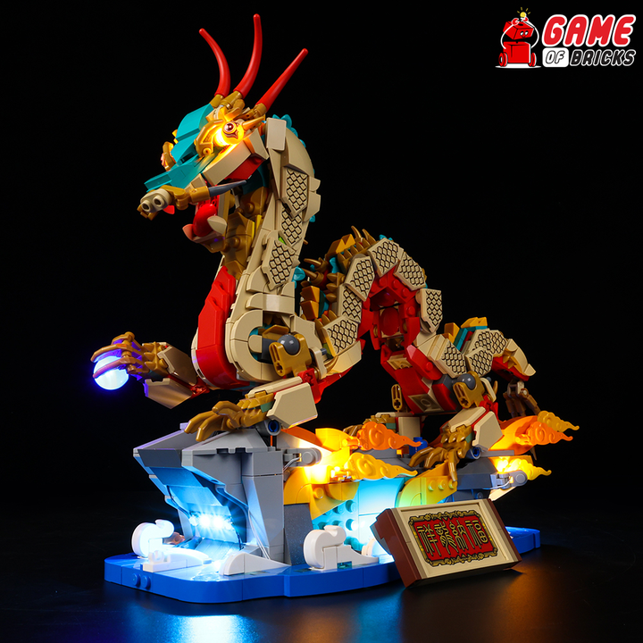LED lights for LEGO Auspicious Dragon kit 