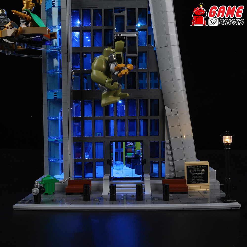 Kit d'éclairage BrickBling pour la tour LEGO Marvel Avengers 76269