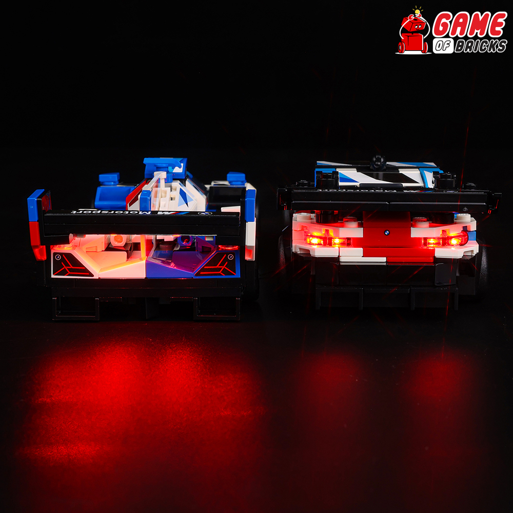 LEGO BMW M4 GT3 & BMW M Hybrid V8 Race Cars 76922 Light Kit