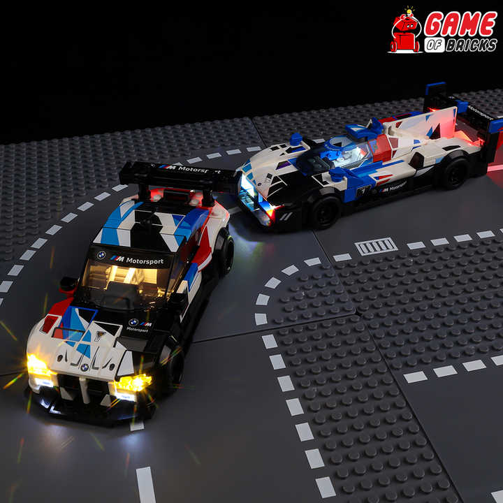 LEGO BMW M4 GT3 & BMW M Hybrid V8 Race Cars 76922 Light Kit