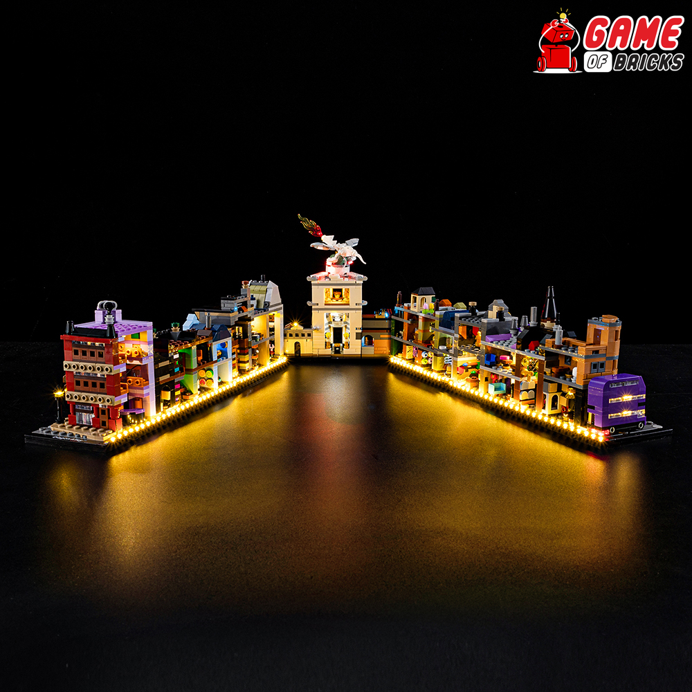 LEGO Diagon Alley Wizarding Shops 76444 Light Kit - Main Image