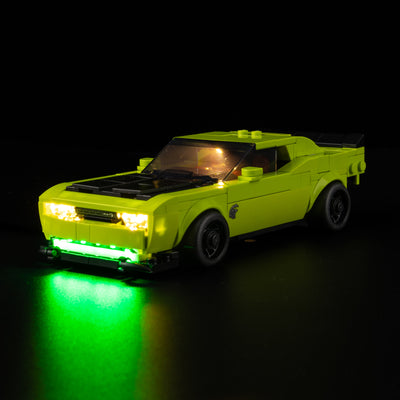 Light Kit for LEGO® Dodge Challenger SRT Hellcat Sports Car 77237
