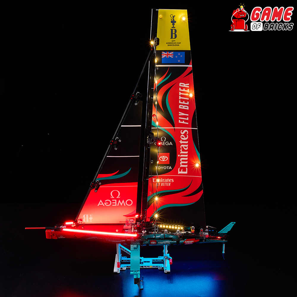 Ac75 Icon LEGO Emirates Team New Zealand AC75 Yacht 42174 Light Kit– Game of ...