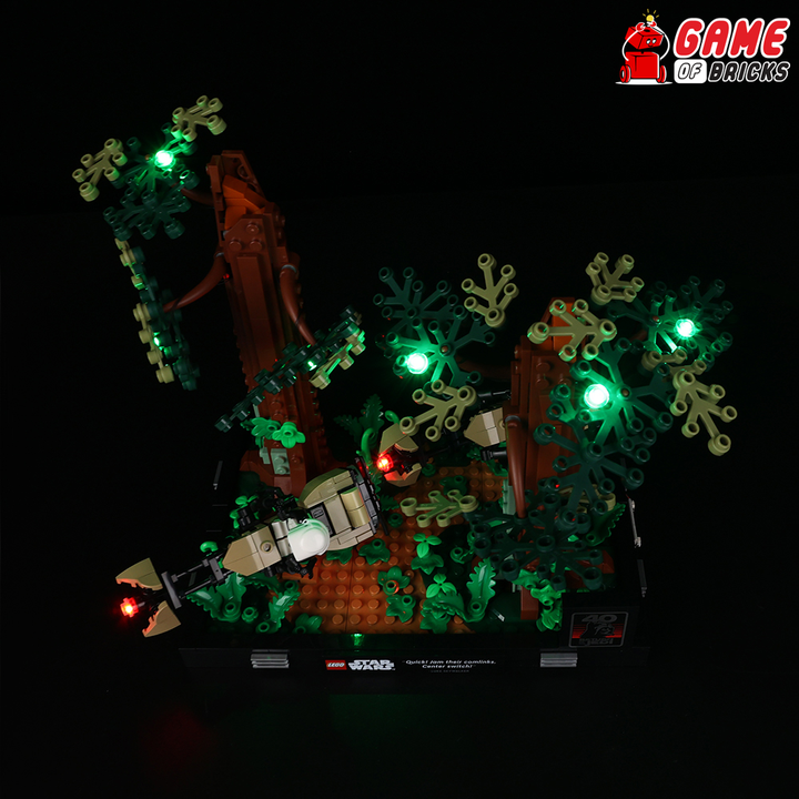 LEGO Endor Speeder Chase Diorama 75353 Light Kit
