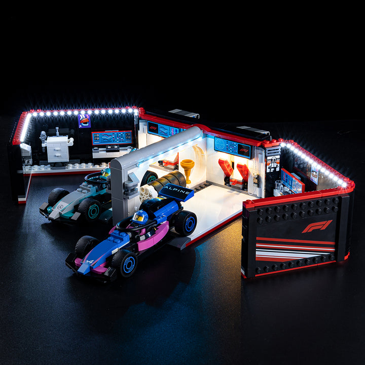 LEGO F1 Garage & Mercedes-AMG & Alpine Cars 60444 Light Kit