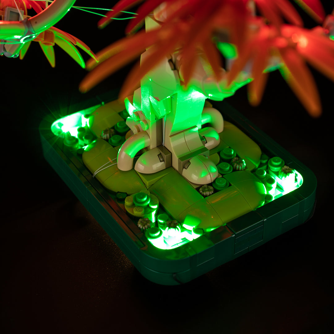 lego bonsai tree led lights LEGO® Japanese Red Maple Bonsai Tree 10348 Light Kit