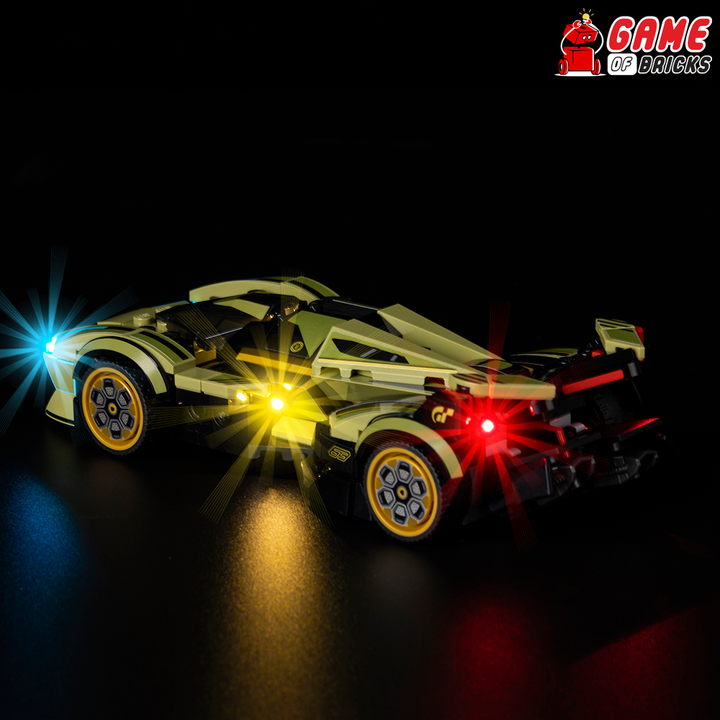 LEGO Lamborghini Lambo V12 Vision GT Super Car 76923 Light Kit