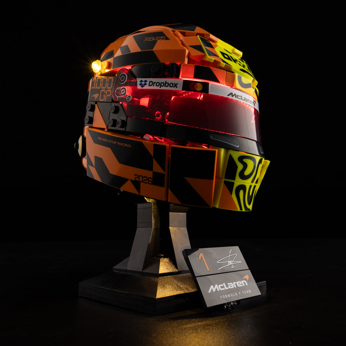 LEGO® McLaren Mastercard F1® Team Lando Norris Helmet 43023 Light Kit