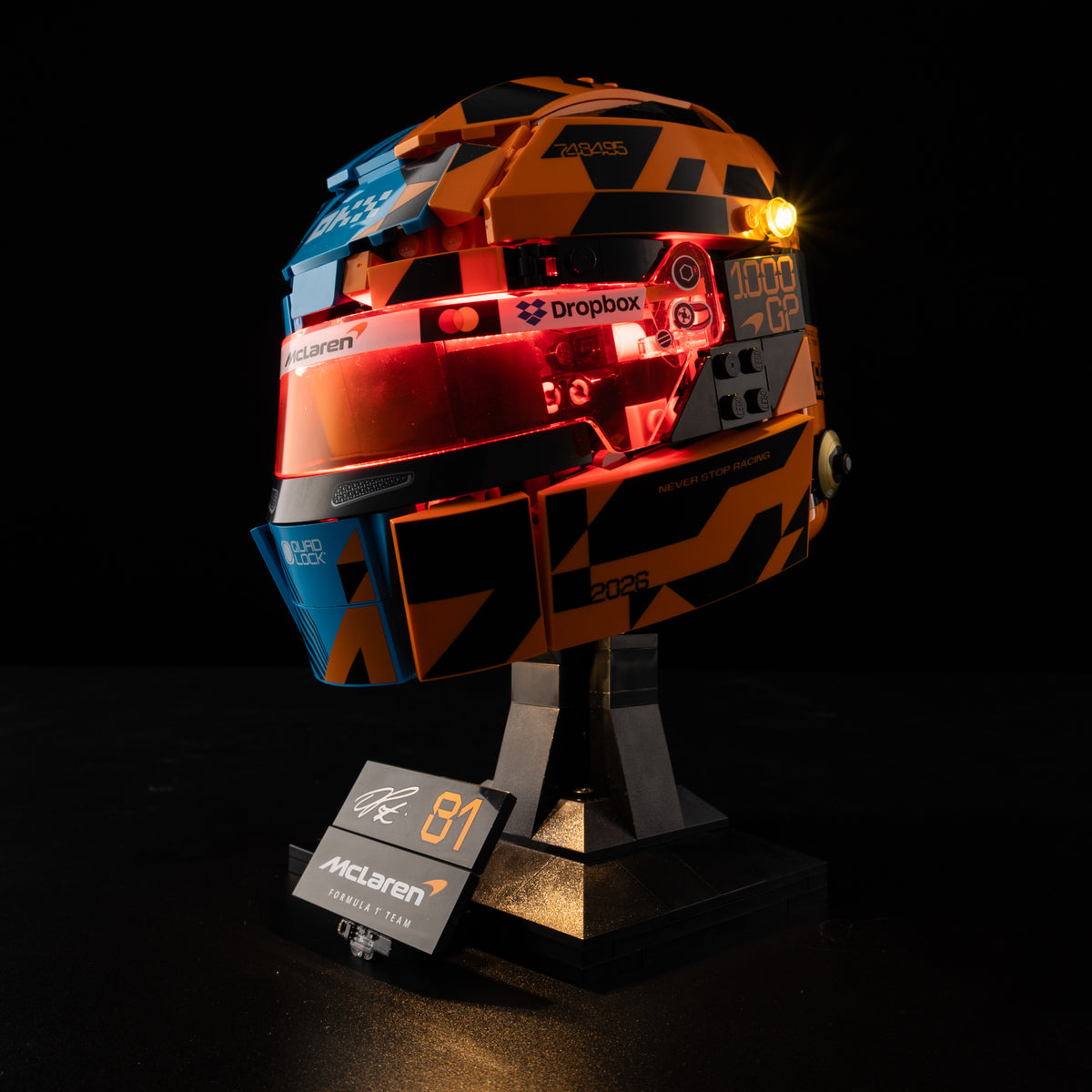 LEGO® McLaren Mastercard F1® Team Oscar Piastri Helmet 43017 Light Kit
