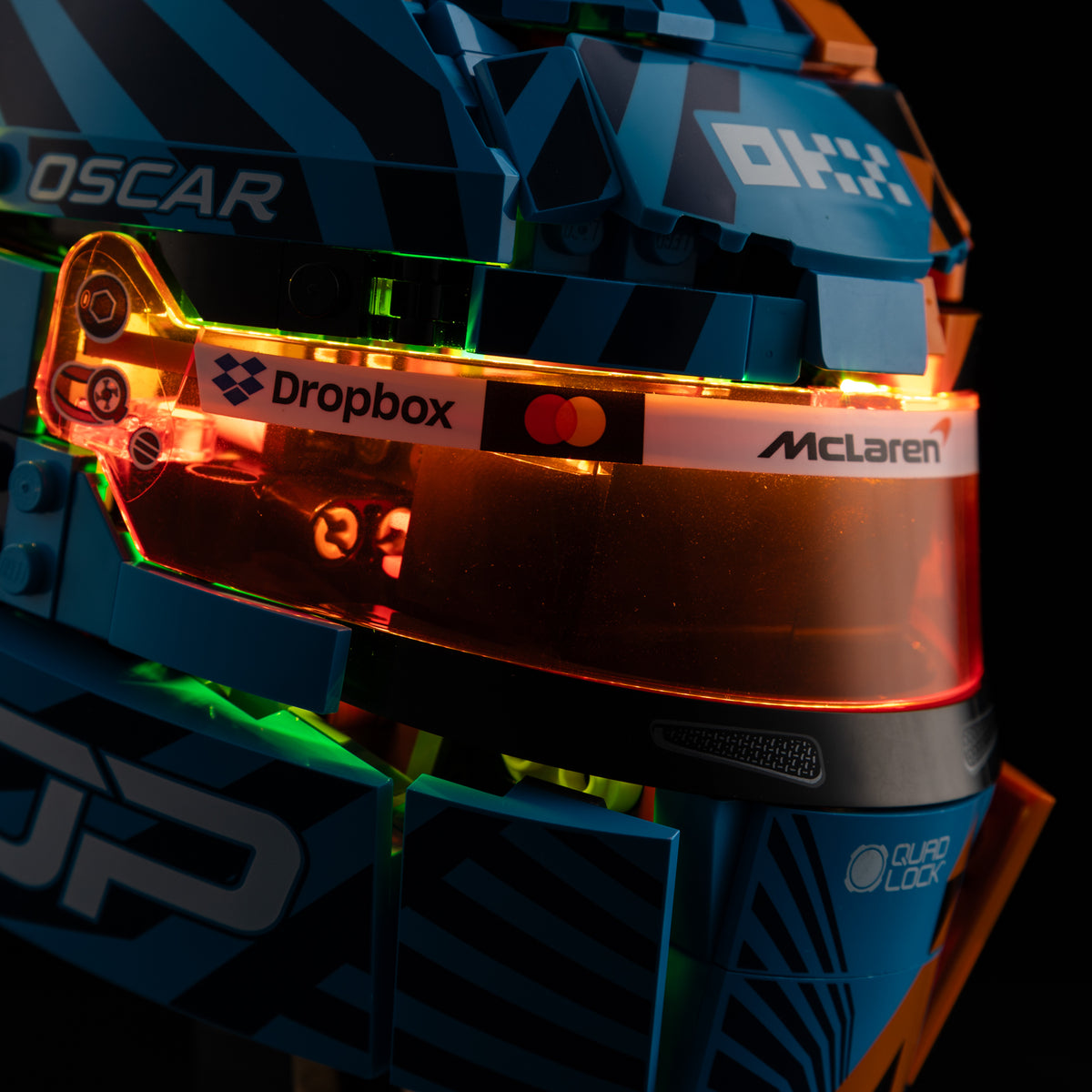 LEGO® McLaren Mastercard F1® Team Oscar Piastri Helmet 43017 Light Kit