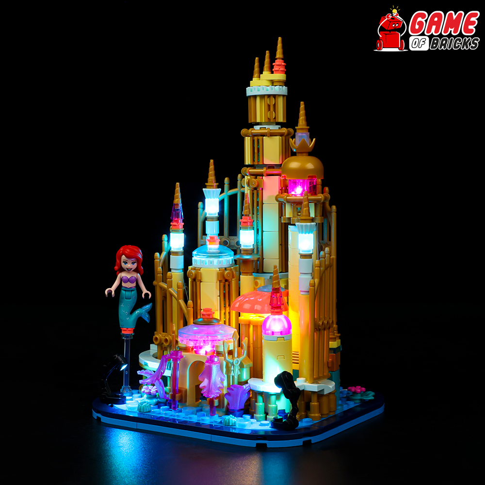 Disney Castle Collection 9 Light-Up Figurine Complete Set