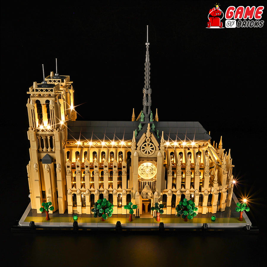 BYB LED Light Kit For LEGO 21061 Notre-Dame de Paris Building Blocks Decorative