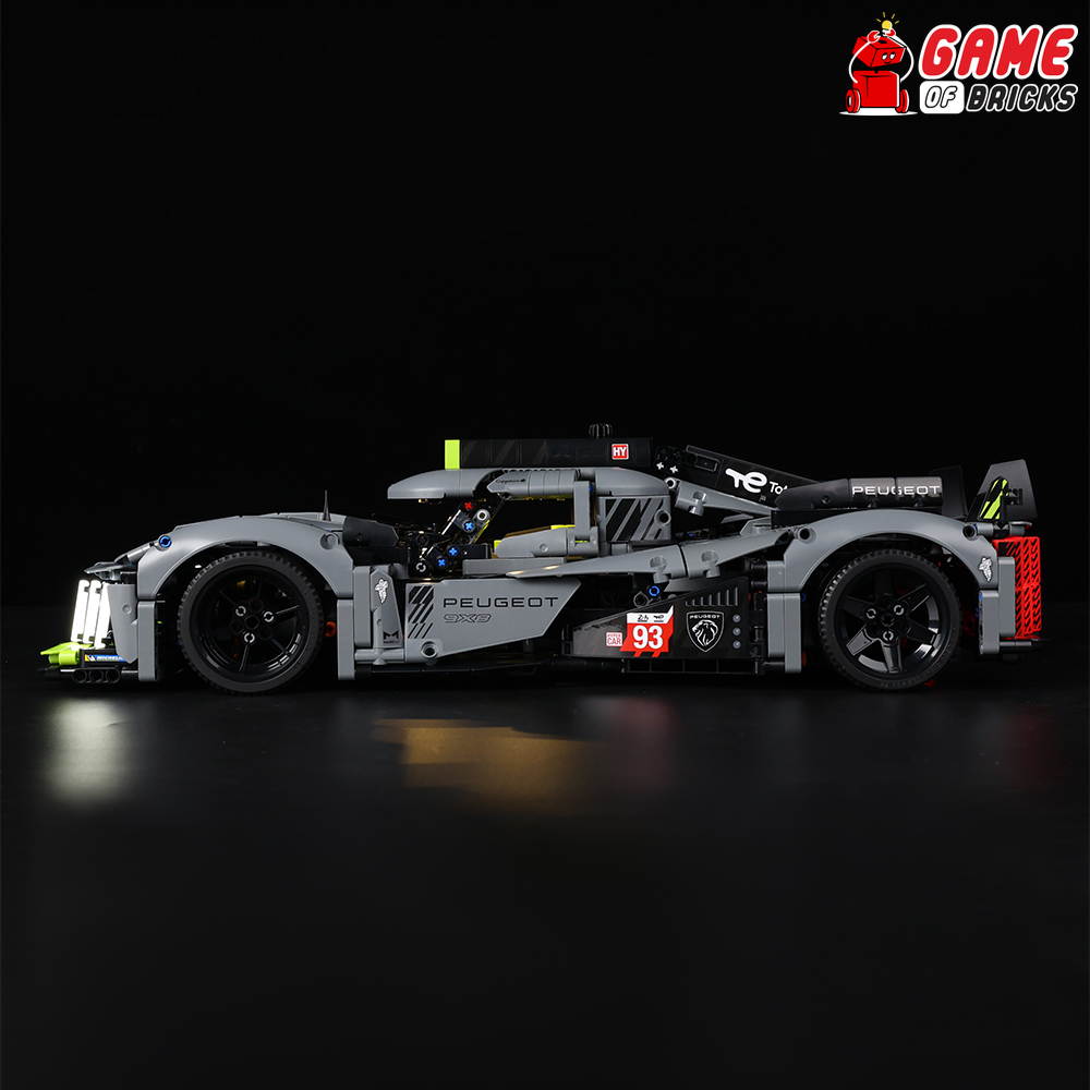 BOOZUU Light Kit for Lego 42156 Peugeot 9X8 24H Le Mans Hybrid Hypercar - Compatible BOOZUU Light Kit for Lego 42156 Peugeot 9X8 24H Le Mans Hybrid Hypercar - Compatible