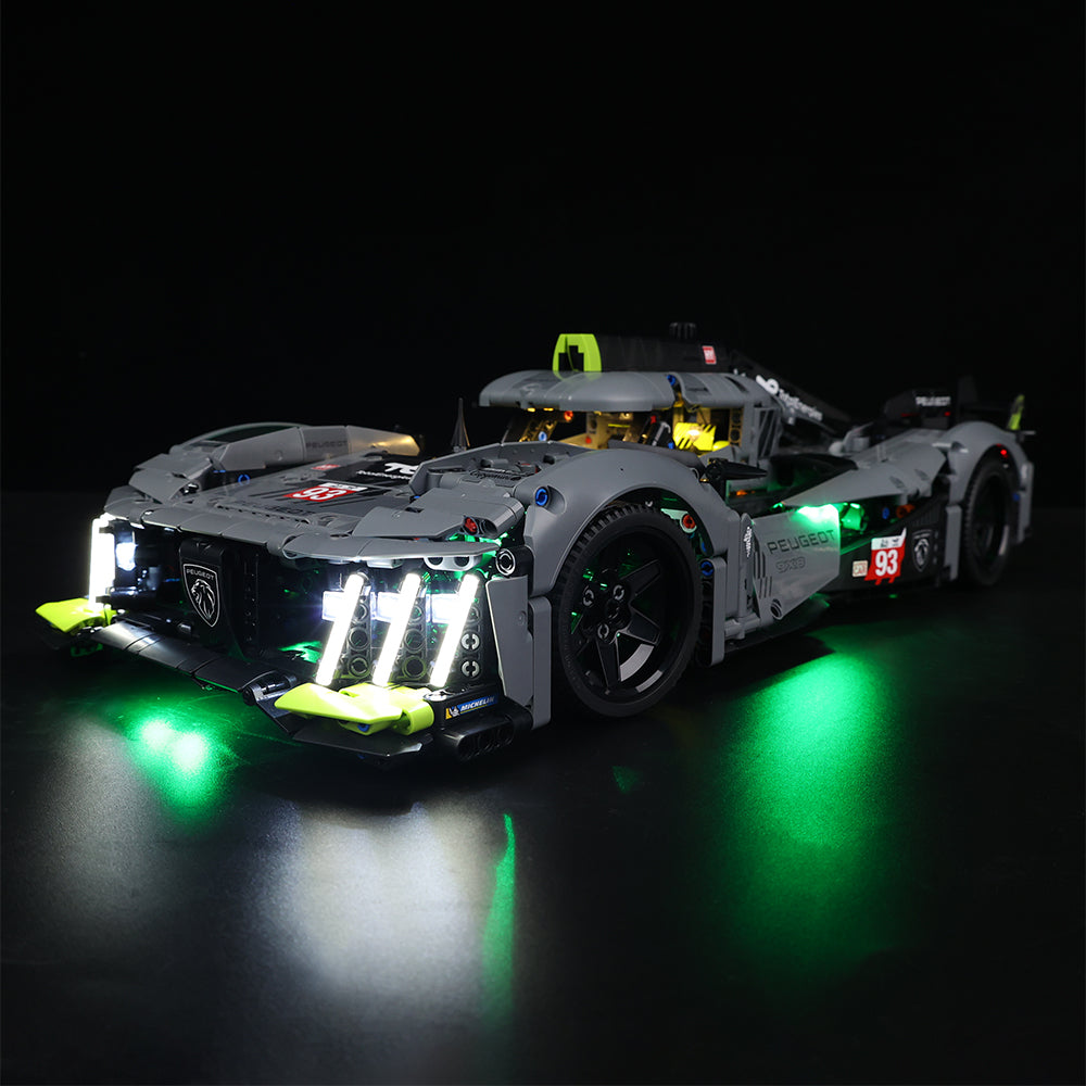 LEGO Peugeot Le Mans hybrid hypercar light kit