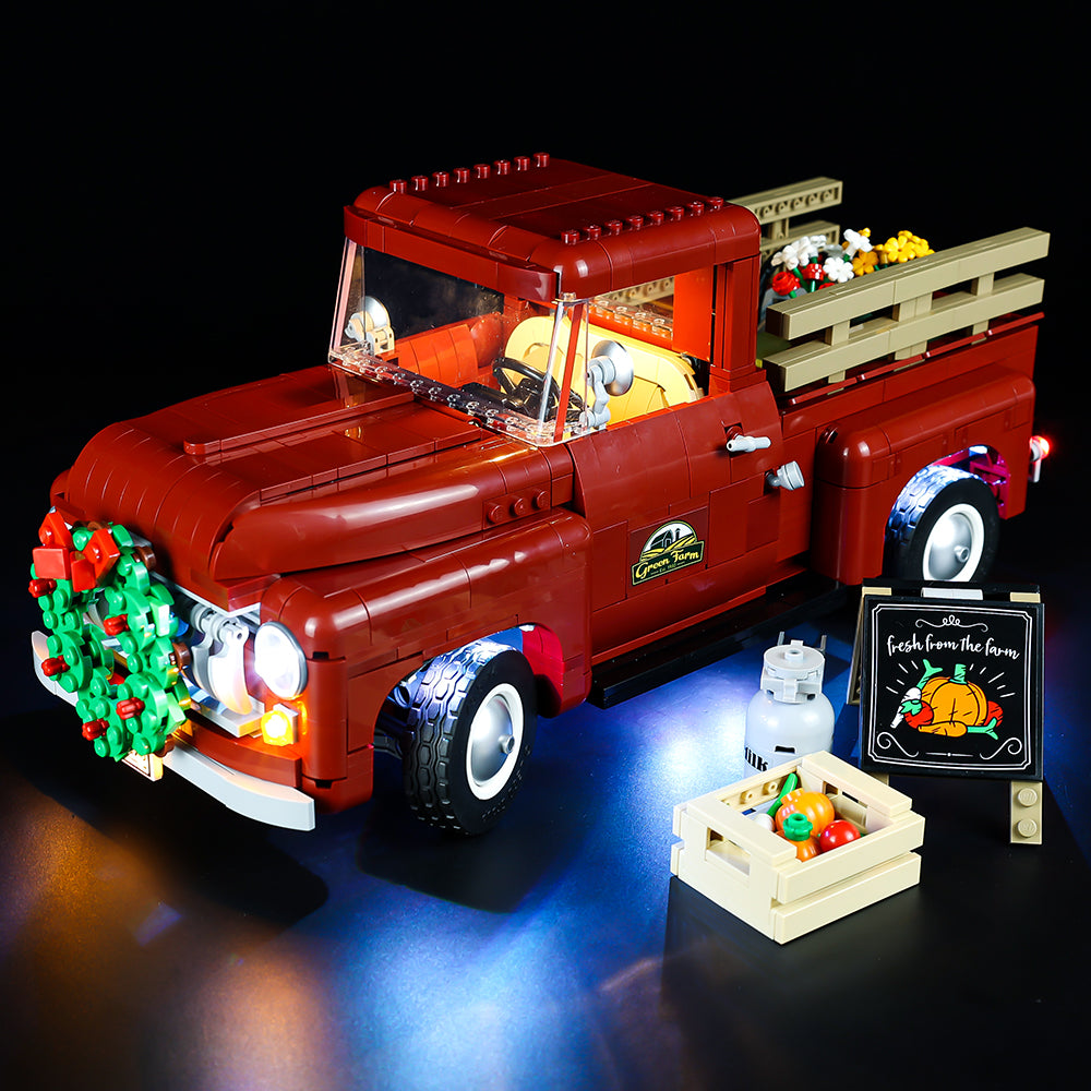 Green best sale lego truck