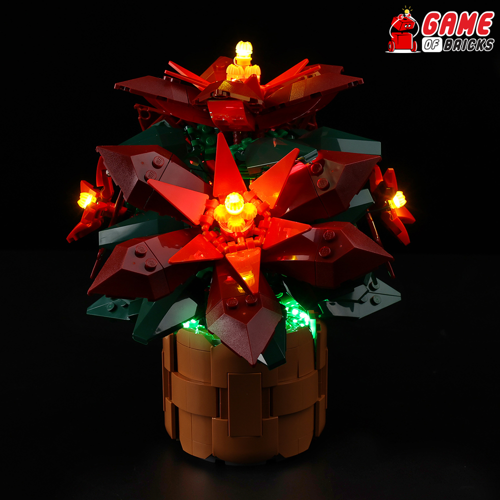 LEGO Poinsettia 10370 Light Kit– Game of Bricks USA