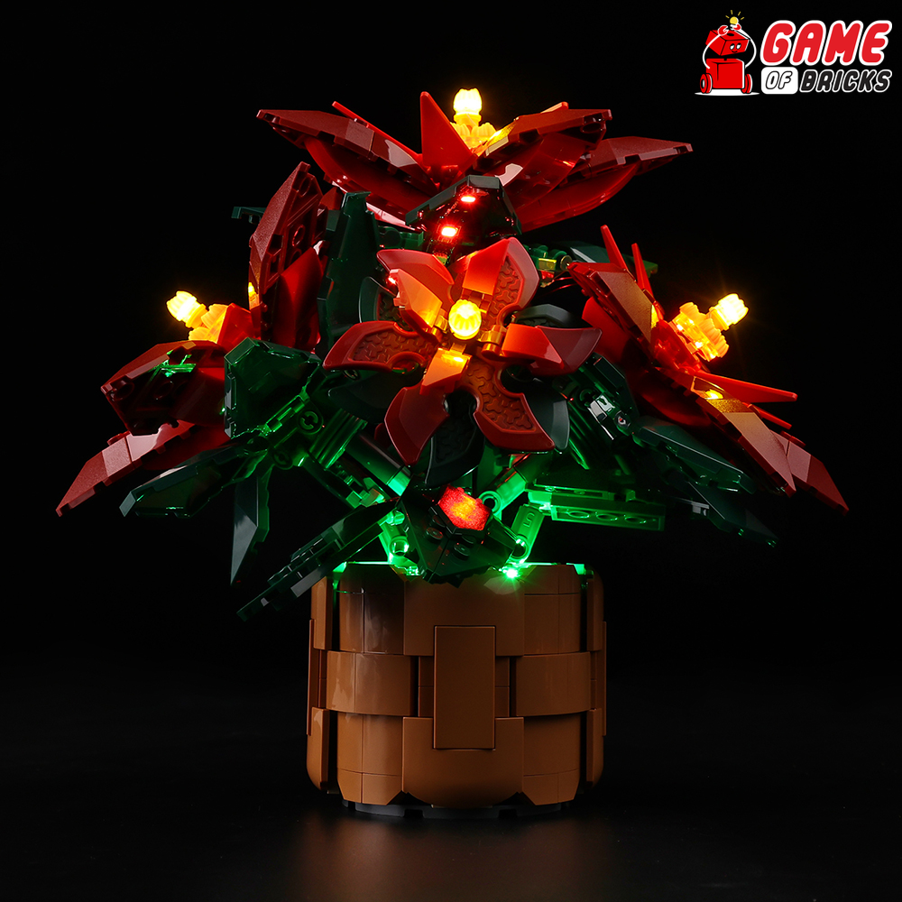 LEGO Poinsettia 10370 Light Kit– Game of Bricks USA