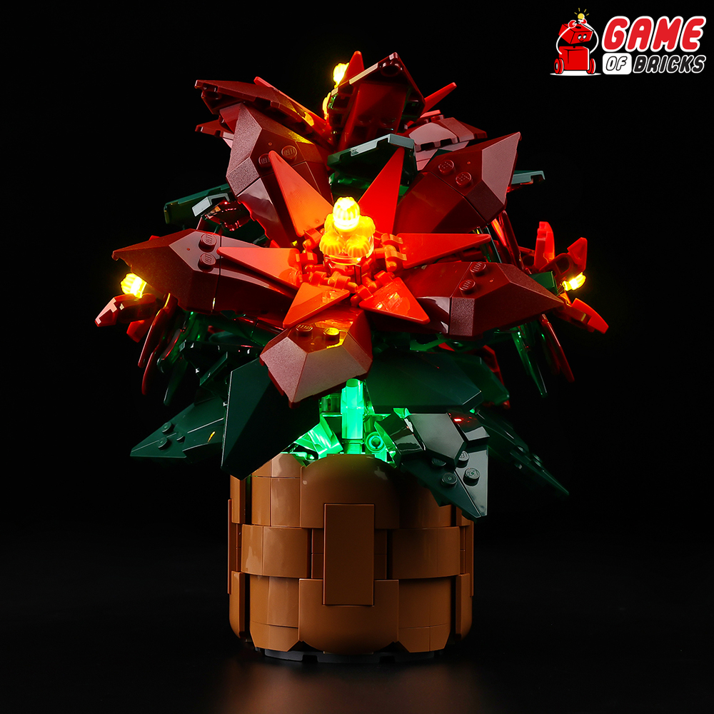 LEGO Poinsettia 10370 Light Kit– Game of Bricks USA