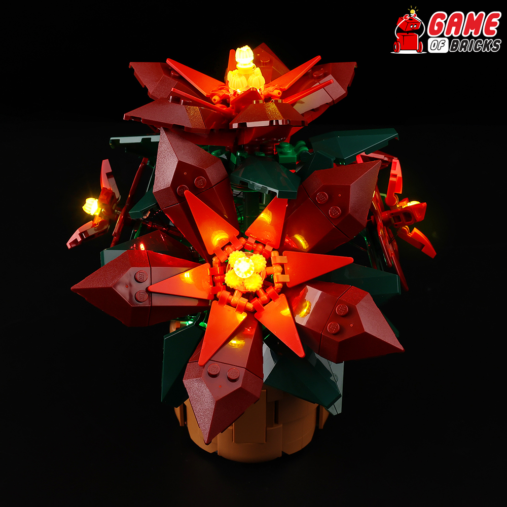 LEGO Poinsettia 10370 Light Kit– Game of Bricks USA