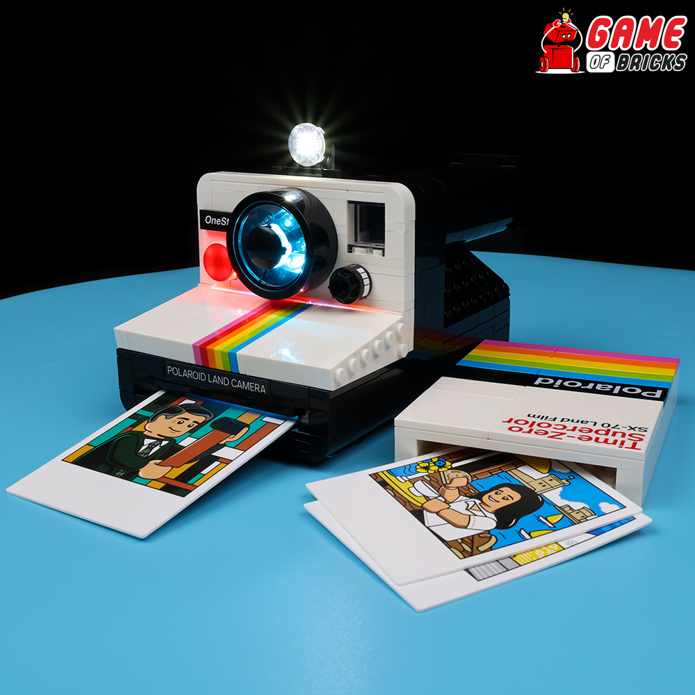  BrickBling Light Kit for Lego Polaroid OneStep SX-70 Camera,  Creative Lighting Compatible with Lego Polaroid Camera, Creative Gift for  Collectors Who Own Lego 21345 (Lights Only, No Bricks) : Toys 