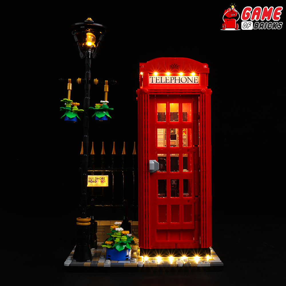 LEGO London Telephone Box LED lights