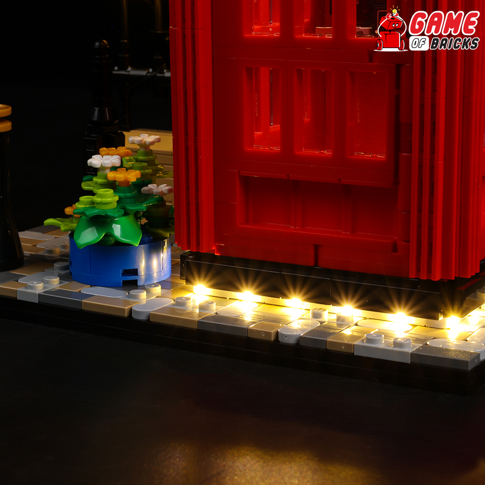 LEGO Red London Telephone Box 21347 Light Kit
