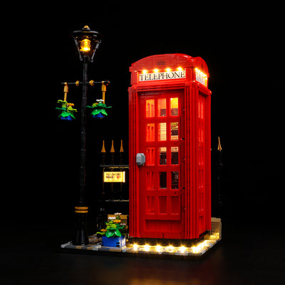 Light Kit for LEGO® Red London Telephone Box 21347