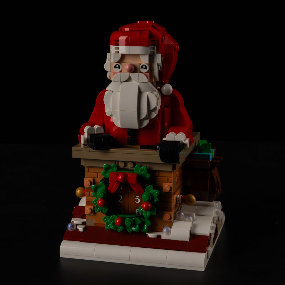 LEGO Santa's Holiday Countdown 40874 before lighting