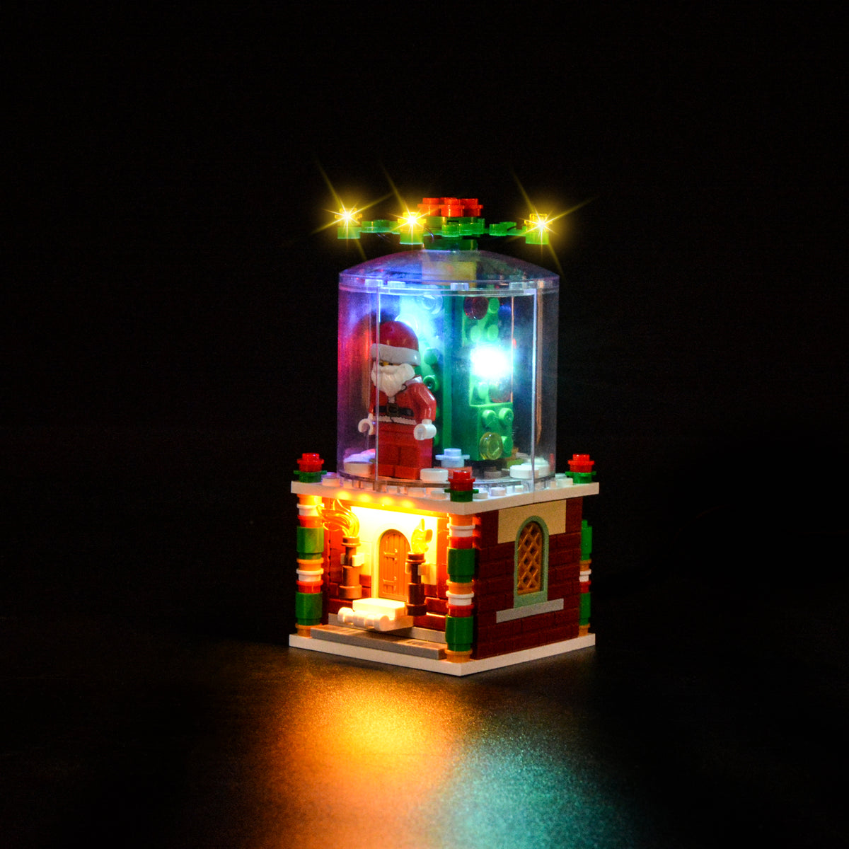Light Kit for LEGO® Snowglobe 40223 - snowglobe, side view