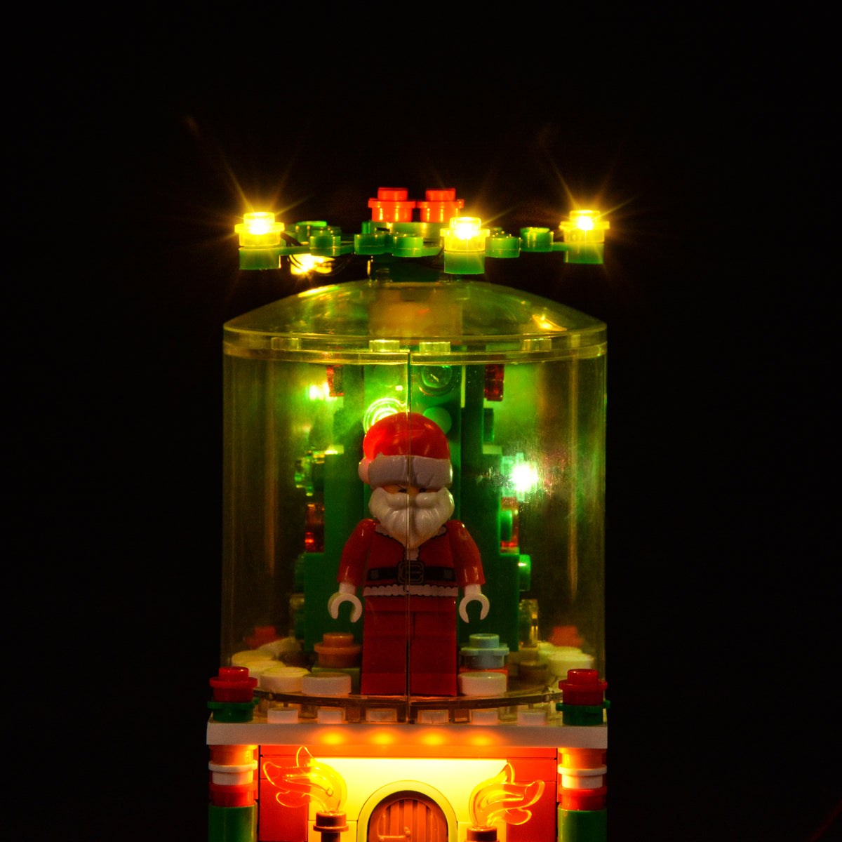 Light Kit for LEGO® Snowglobe 40223 - Santa inside the illuminated globe