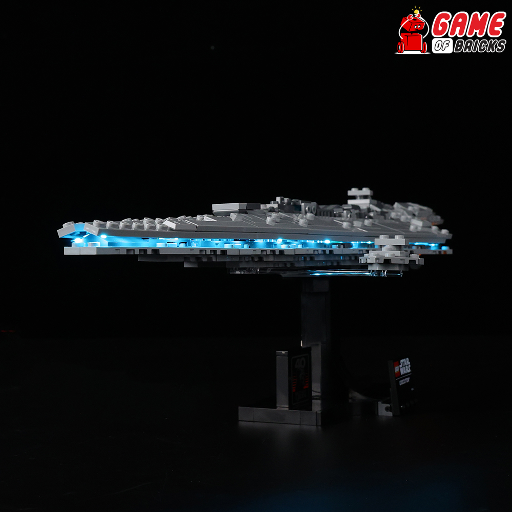 Kit De Iluminación LED Diseñado Para Star Wars Executor Super Star Destroyer Compatible Con Lego 75356 Building Set No Incluye Modelo Version