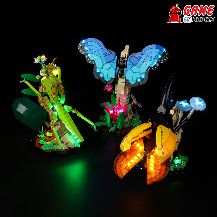 LEGO light kit for the Insect Collection