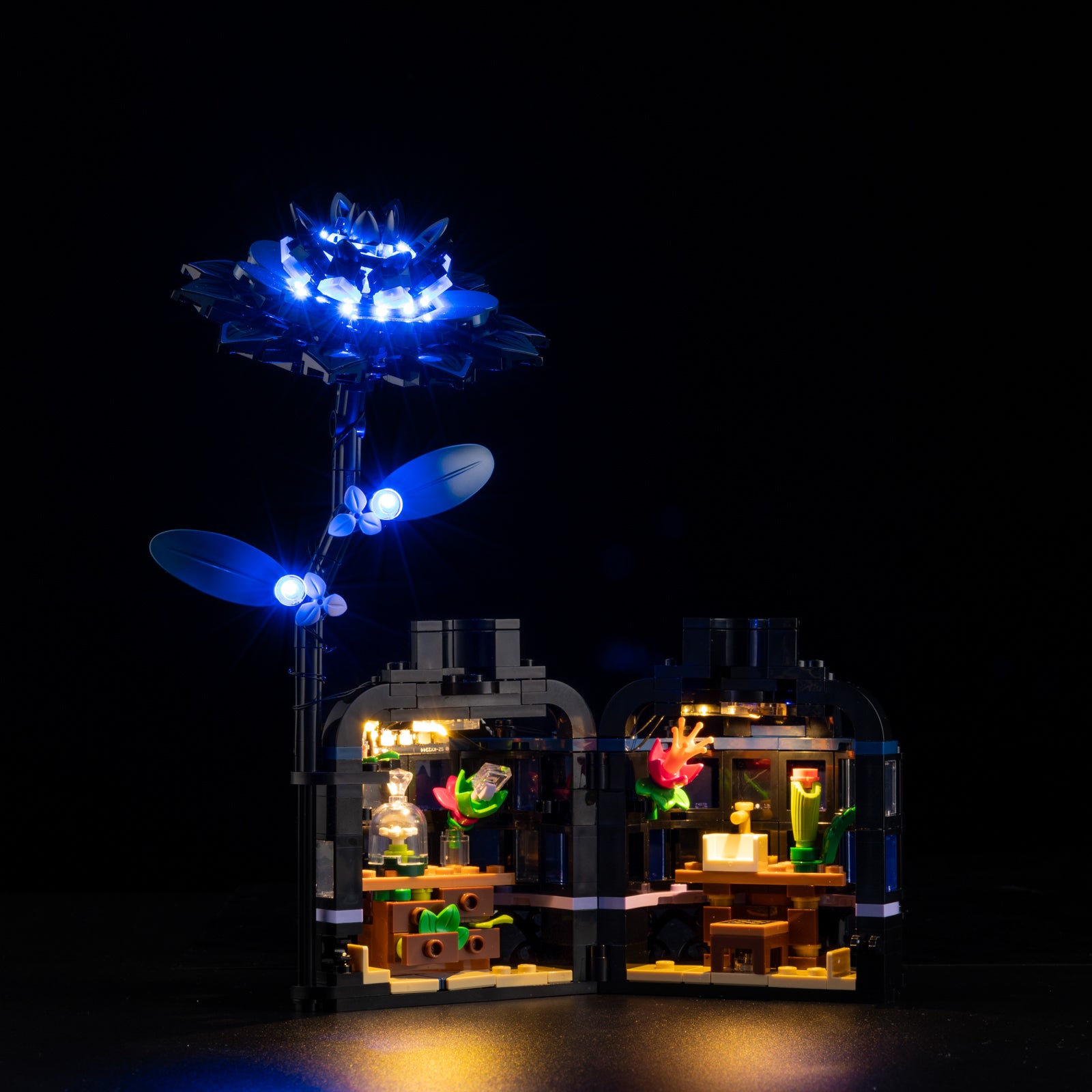 竹ランプ 　〜〜蓮の影〜〜 LEGO® Wednesday | Black Dahlia Flower 76784 Light Kit