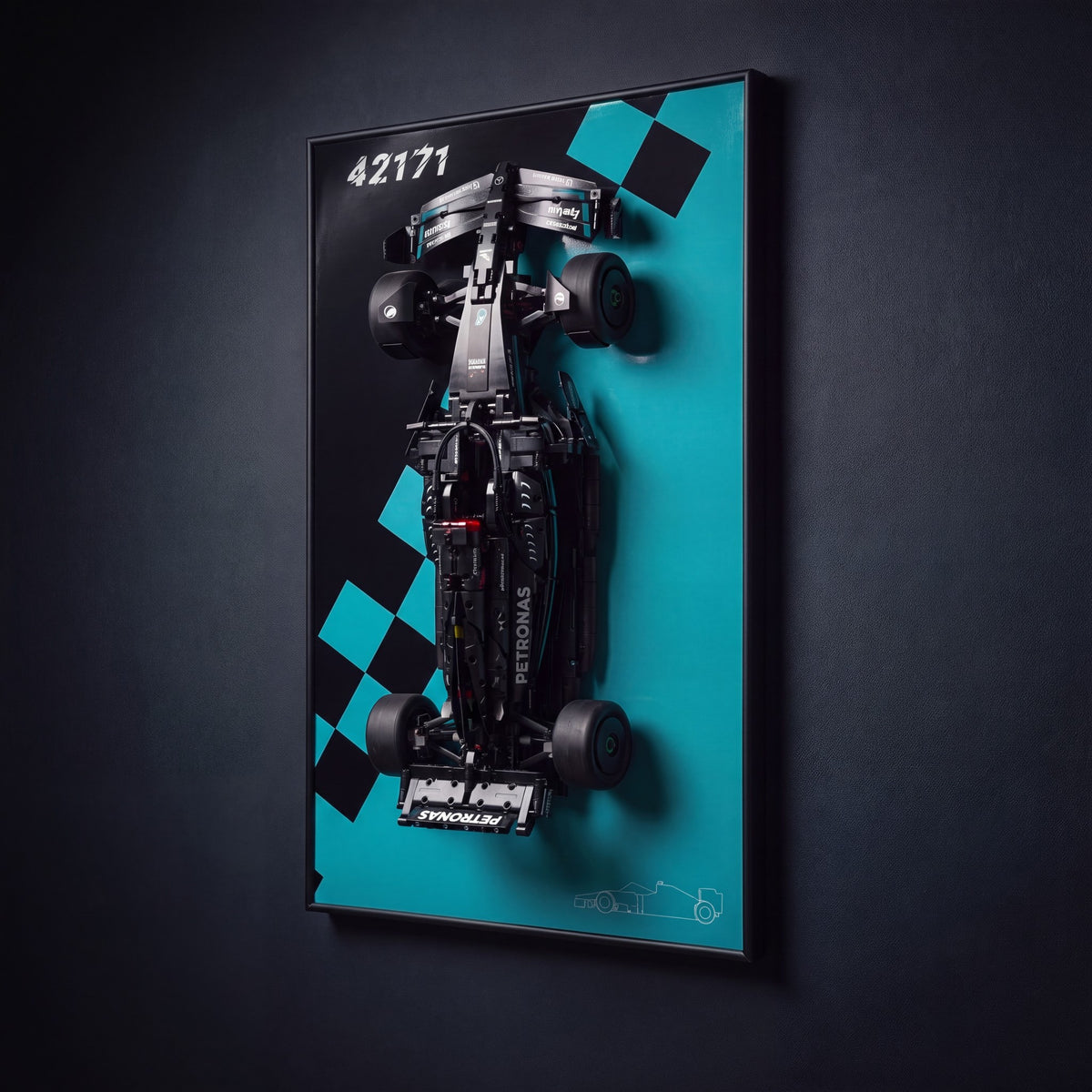 Mercedes W14 42171 wall mount - angled