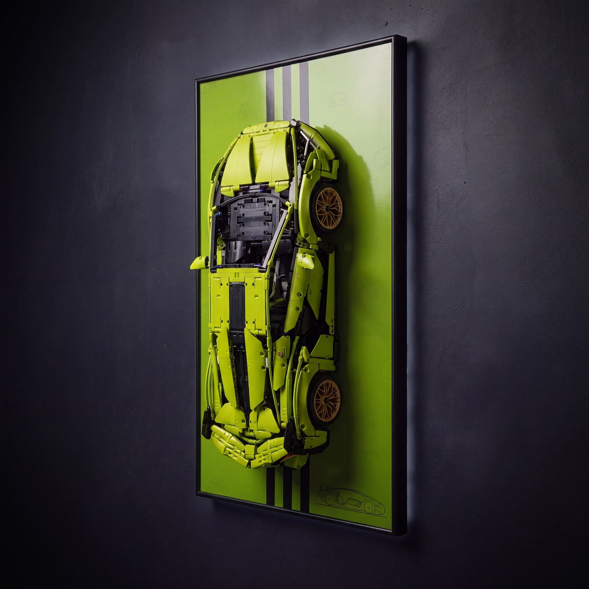 Lamborghini Sian 42115 wall mount - angled