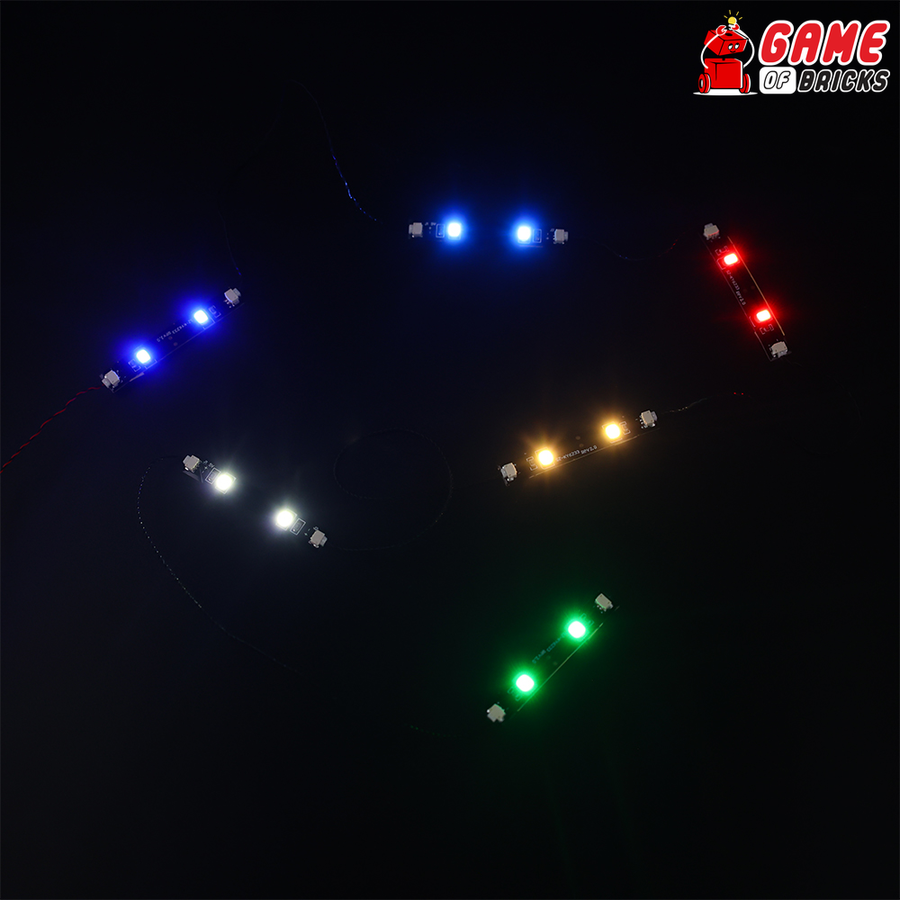 1 x 1 LED Round Plate - LIGHT LINX - Create Your Own LED String - works  with LEGO bricks - by Brick Loot