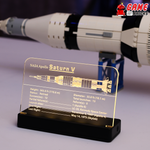 LED Nameplate for LEGO NASA Apollo Saturn V 21309
