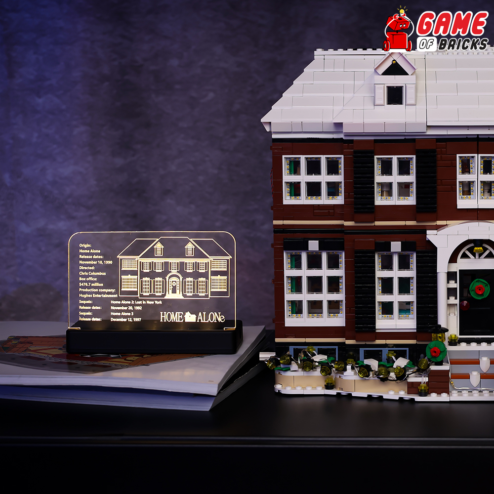 LED Nameplate for LEGO Home Alone 21330
