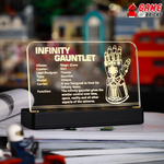 LED Nameplate for LEGO Infinity Gauntlet 76191